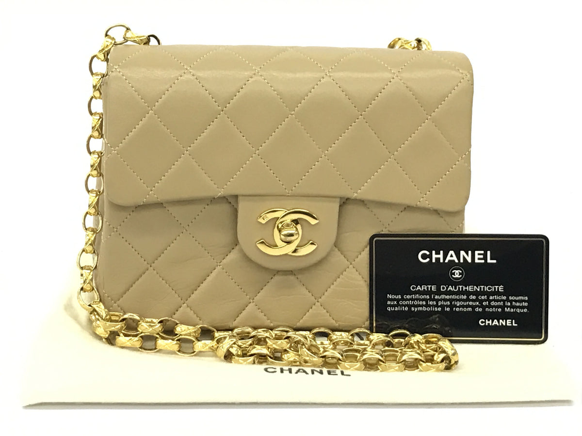 CHANEL lambskin lambskin mini matelasse shoulder shoulder bag