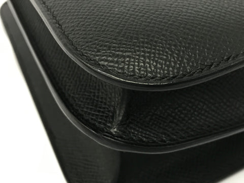 HERMES Constance III24 Voe Epsom Black SS Z Shoulder Bag