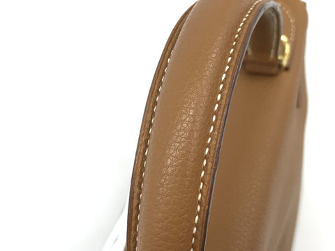 HERMES Kelly Kelly 28 Inner Stitch Gold Togo G Metal Fittings □E Engraved Handbag
