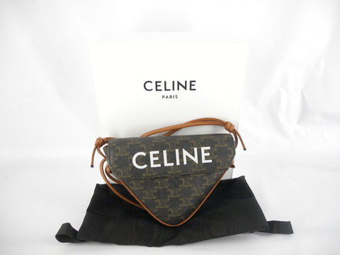 CELINE CELINE triangle shoulder bag shoulder bag