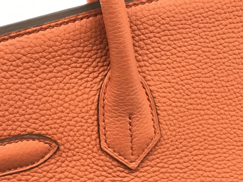 HERMES Birkin Birkin 30 Togo X stamp handbag