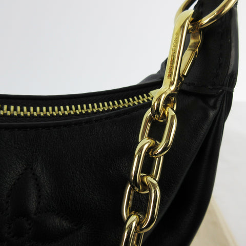 LOUIS VUITTON Over the Moon Monogram M59799 RFID Tag M59799 Calf Leather Black Black Gold Metal Fittings Chain Shoulder Bag Crossbody Clutch Bag 3WAY Bag Extreme Good Condition Shoulder Bag