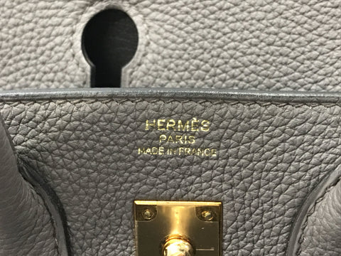 HERMES Birkin 25 Togo ethane handbag