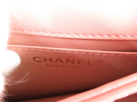 CHANEL lambskin matelasse top handle 2WAY pink handbag