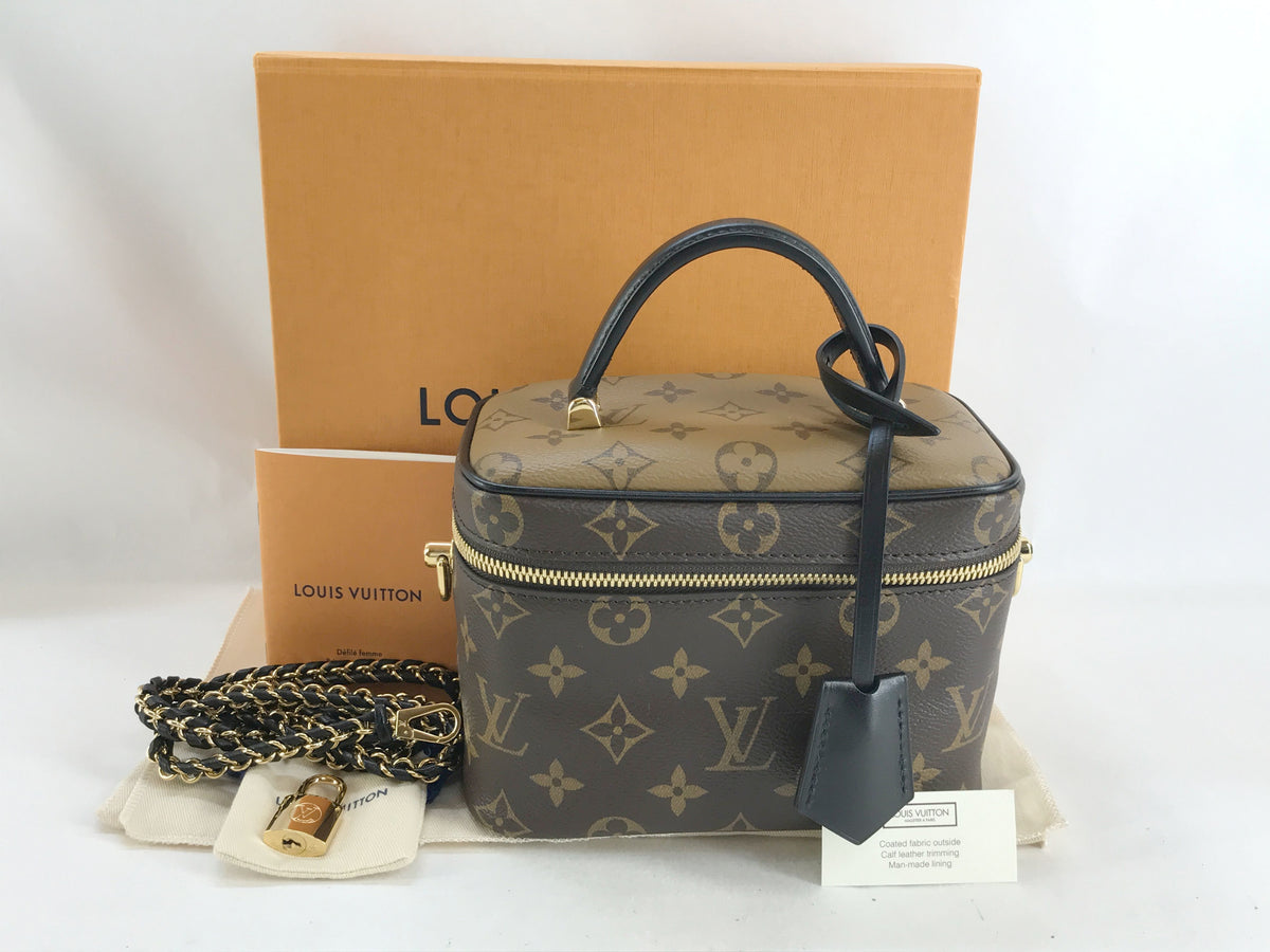 LOUIS VUITTON Monogram Vanity NV PM Brown Monogram Handbag