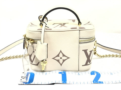 LOUIS VUITTON monogram amp plant amp plant bicolor vanity bag with box and storage bag vanity bag