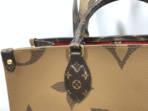 LOUIS VUITTON Monogram 37LV Monogram Reverse On The Go MM M45321 IC Chip Handbag