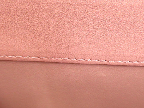 CHANEL lambskin matelasse top handle 2WAY pink handbag