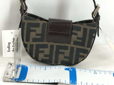 FENDI Zucca Pattern Mamma Bucket Zucca Pattern Canvas Brown Handbag