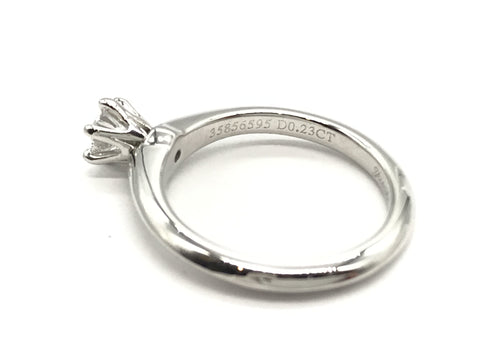 Tiffany&Co. Solitaire D0.23ct PT950 3.9g Ring (precious metal)