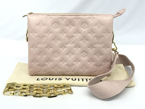 LOUIS VUITTON Monogram Monogram Emboss Kussan PM M59276 IC Chip Shoulder Bag