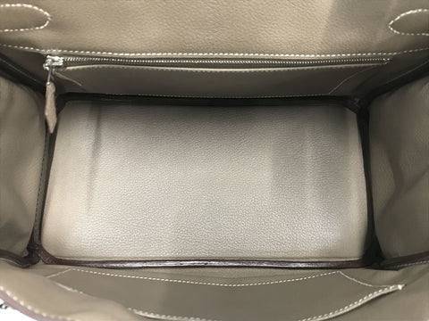 HERMES Birkin Birkin 30 Etoupe Taurillon handbag