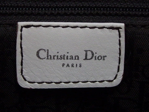 Dior Saddlebag Leather White Shoulder Bag