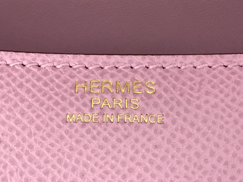HERMES Constance Vaux Epson Mauve Silvestre PG U shoulder bag