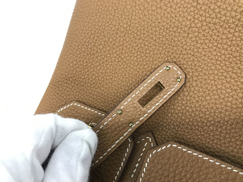 HERMES Birkin Birkin 30 Togo Gold GP L Handbag