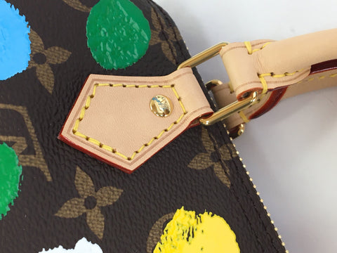 LOUIS VUITTON Monogram Louis Vuitton Latest Yayoi Kusama Collaboration LV X YK Nano Speedy Handbag