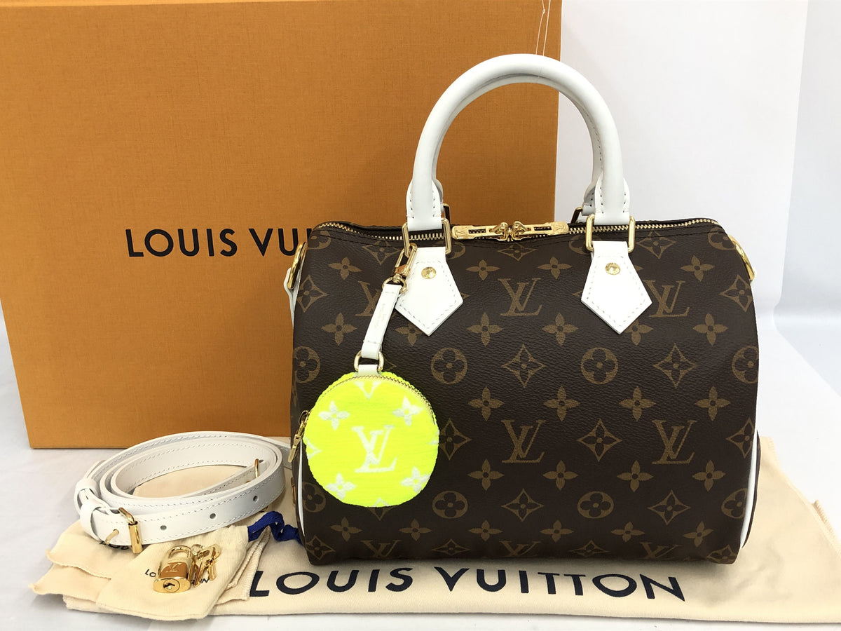 LOUIS VUITTON Monogram Speedy Bandouliere 25 Tennis Ball Brown Monogram Handbag