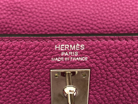 HERMES Kelly Kelly 25 Y carved seal shoulder bag with silver metal fittings strap