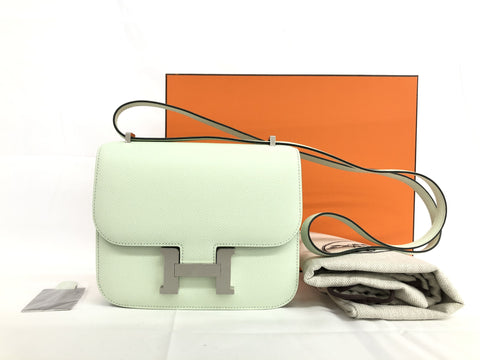 HERMES Mini Constance 3 18 Miroir Vert Fizz/Silver Metal Fittings Epson U Engraved New with Mirror Complete Item Shoulder Bag
