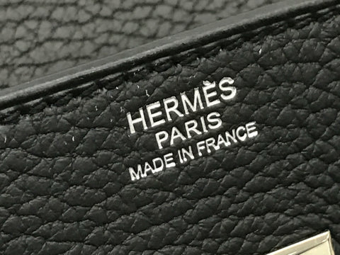 HERMES Birkin Birkin 30 Togo black SV metal fittings □L handbag