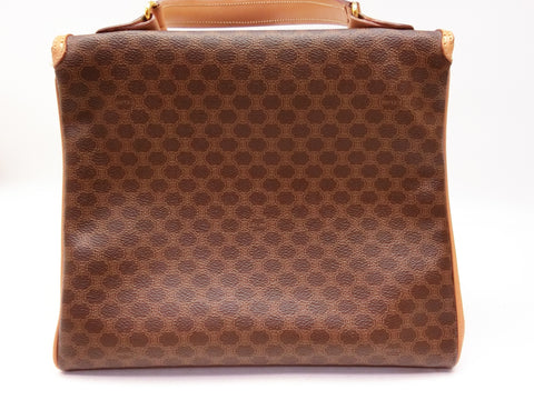 CELINE Macadam Pattern Circle Logo Hardware Handbag