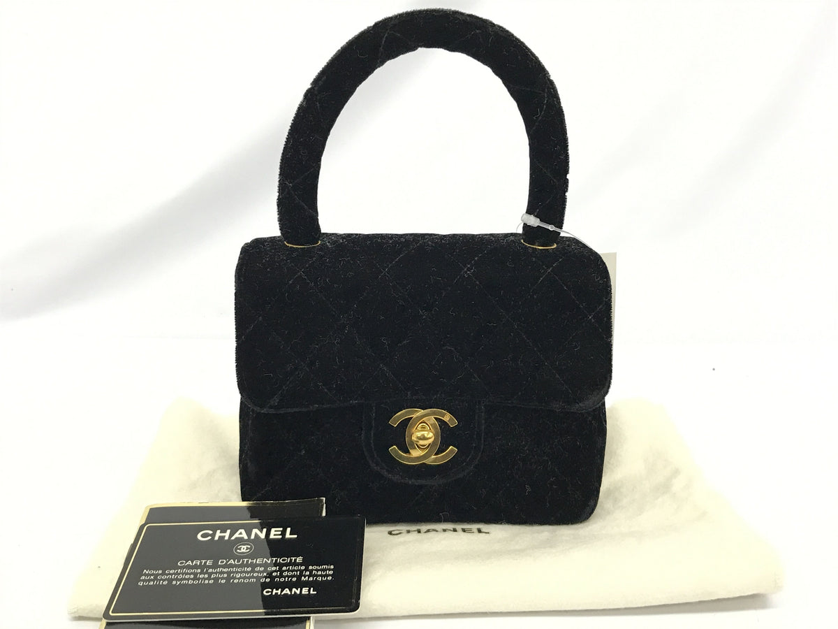 CHANEL Other Velor Handbag Handbag