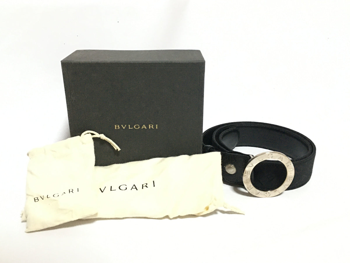 BVLGARI Bulgari Bulgari belt silver hardware 105/42 belt