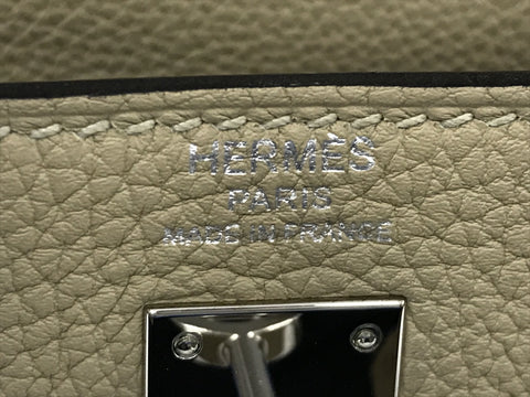 HERMES Kelly HERMES Kelly 25 Togo trench SV metal fittings A carved seal handbag