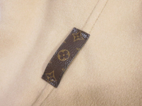 LOUIS VUITTON Clothing Hooded Wrap Coat Lining Giant Logo Coat