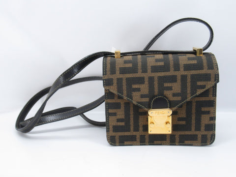 FENDI Zucca Pattern Zucca Mini Shoulder Shoulder Bag