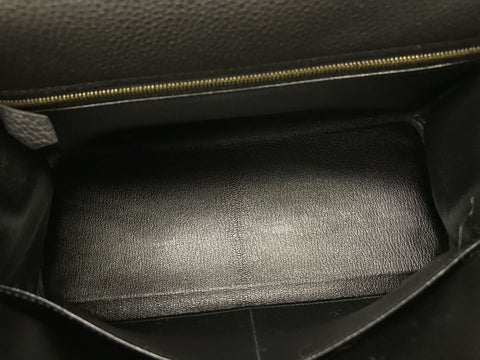 HERMES Kelly Kelly 28 Togo Black Noir Gold metal fittings GD metal fittings D stamp Some metal fittings are not sealed Rain cover Booklet Bag Box Handbag
