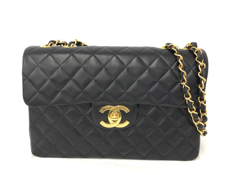 CHANEL Lambskin Lambskin Decamato W Chain Shoulder Bag