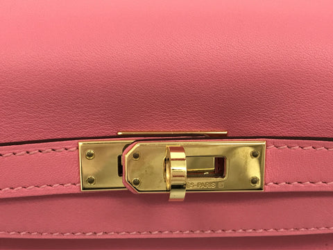 HERMES Kelly Kelly 25 Swift Rose Azare GP A handbag