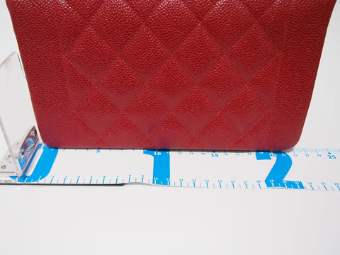 CHANEL Caviar Skin Diana Red [Seal Card Available] No. 2 Shoulder Bag