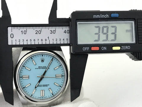 ROLEX Oyster Perpetual 41 124300 196DU612 Turquoise Blue Dial Men's Watch
