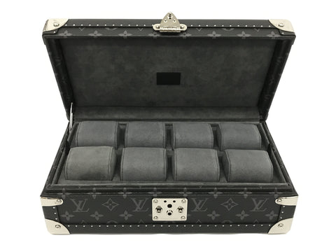 LOUIS VUITTON watch case bag coffret 8 Montre trunk monogram eclipse other accessories