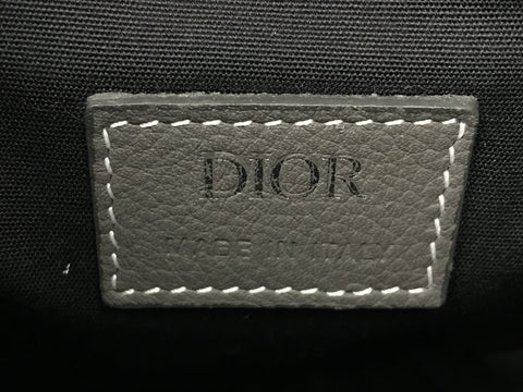 Dior Saddle Shoulder Bag Calf Leather 09-BO-1128 Gray Bag