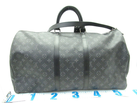 LOUIS VUITTON Keepall Bandouliere 55 Eclipse Boston Bag