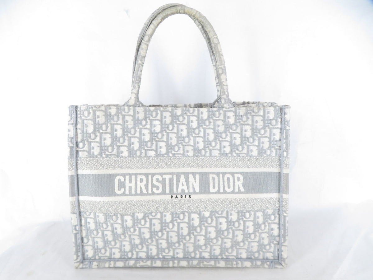 Dior Book Tote Medium Oblique Embroidered Tote Bag