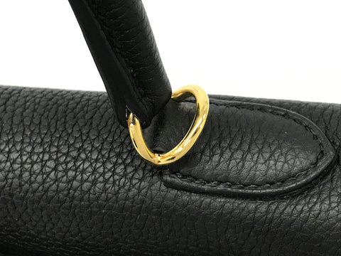 HERMES Kelly Kelly 28 Togo Black Noir Gold metal fittings GD metal fittings D stamp Some metal fittings are not sealed Rain cover Booklet Bag Box Handbag