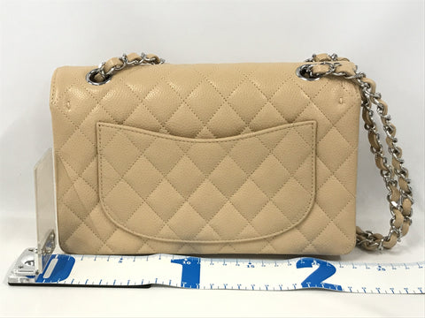 CHANEL Caviar Skin Caviar Skin Matelasse Beige SV Hardware Shoulder Bag