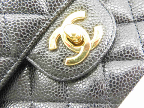 CHANEL matelasse matelasse 25 chain shoulder W hula black x G card metal fittings shoulder bag